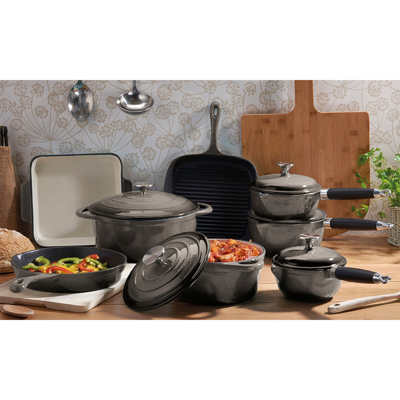 Cooks Professional 8-tlg. Kochgeschirr-Set aus Gusseisen & Bewertungen